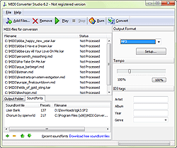 midi sequence to mp3 online converter