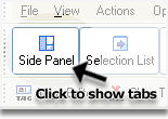 Use Side Panel to add MP3 files