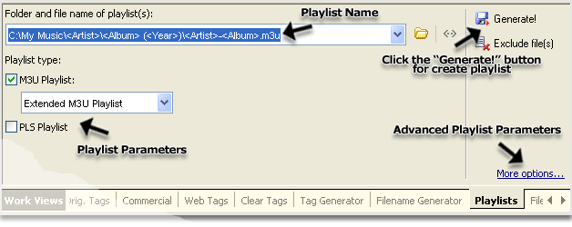 M3U playlist generator