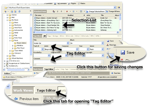 Edit MP3 tag example